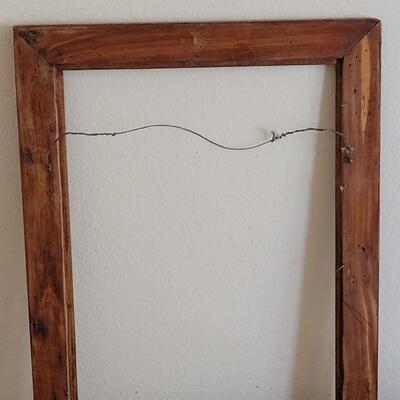 Lot 46: Vintage Wood Inlay Frame
