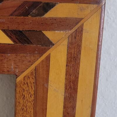 Lot 46: Vintage Wood Inlay Frame
