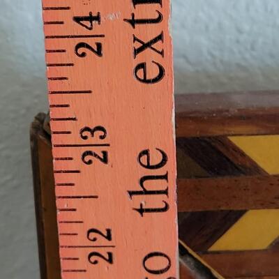 Lot 46: Vintage Wood Inlay Frame