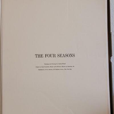 Lot 52: The Four Seasons - Andrew Wyeth (10) Loose Prints in Portfolio with Original Box