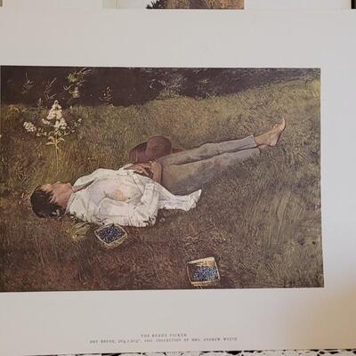 Lot 52: The Four Seasons - Andrew Wyeth (10) Loose Prints in Portfolio with Original Box