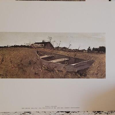 Lot 52: The Four Seasons - Andrew Wyeth (10) Loose Prints in Portfolio with Original Box