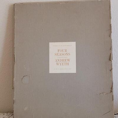 Lot 52: The Four Seasons - Andrew Wyeth (10) Loose Prints in Portfolio with Original Box