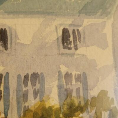 Lot 53: M. BUETHE Original Watercolor Artwork
