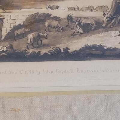 Lot 54: 1776 CLAUDE LE LORRAIN Original Engraving from Liber Veritatis #179