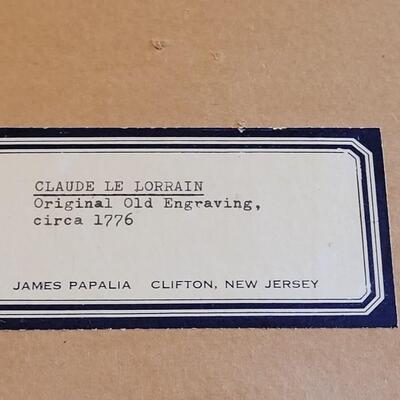 Lot 54: 1776 CLAUDE LE LORRAIN Original Engraving from Liber Veritatis #179
