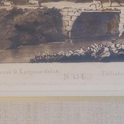 Lot 54: 1776 CLAUDE LE LORRAIN Original Engraving from Liber Veritatis #179