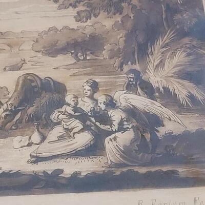 Lot 54: 1776 CLAUDE LE LORRAIN Original Engraving from Liber Veritatis #179