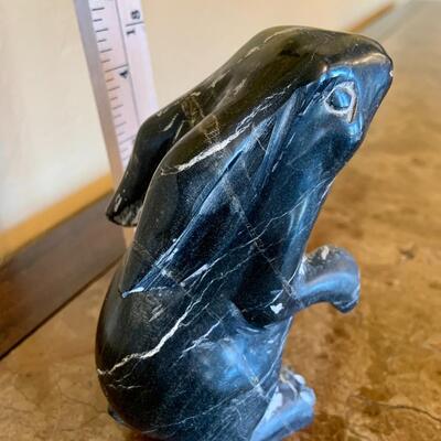 Marble Bunny Figurine