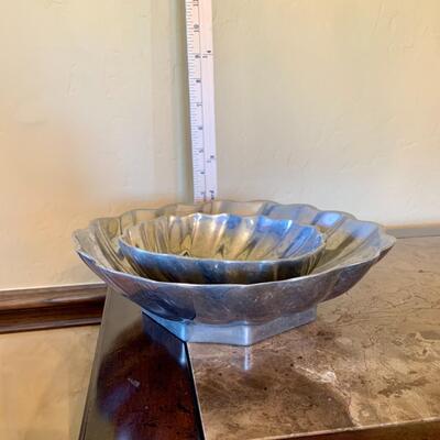 Wilton Armetale Pair Pewter Eddy Bowls