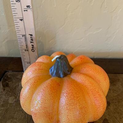 Pumpkin candle