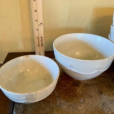 Gourmet Expressions Great Room Cream Stoneware - 6 Cereal Bowls, 2 Dessert Bowls