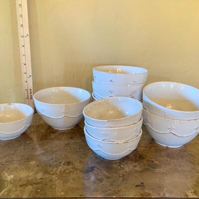 Gourmet Expressions Great Room Cream Stoneware - 6 Cereal Bowls, 2 Dessert Bowls