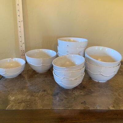 Gourmet Expressions Great Room Cream Stoneware - 6 Cereal Bowls, 2 Dessert Bowls