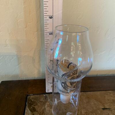 Wine bottle candle set