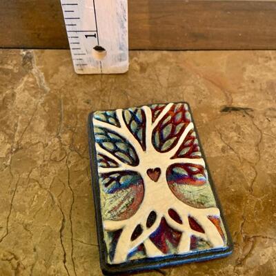 Raku Wall Art Magnet-Tree of Life