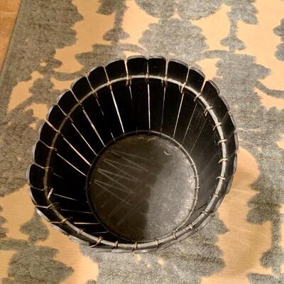 Small decorative trash can