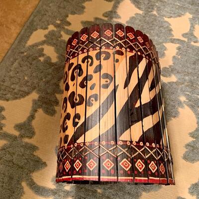 Small decorative trash can