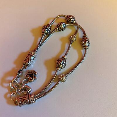 Brighton Silver Two Strap Bracelet