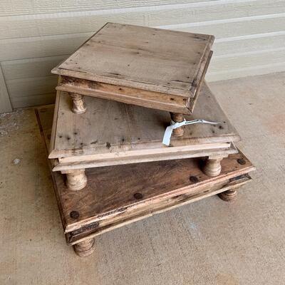 Vintage tabletop risers