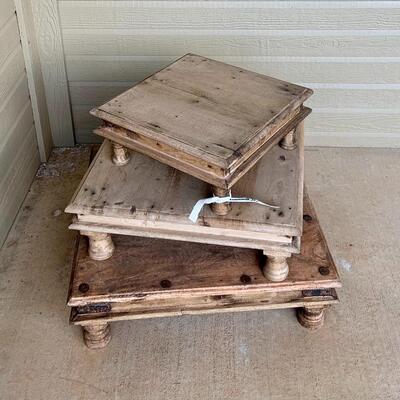 Vintage tabletop risers