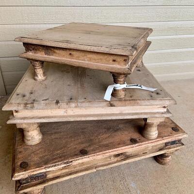 Vintage tabletop risers