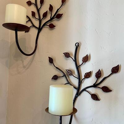 Wall candle holder