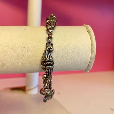 Vintage Brighton Two Tone Toggle Bracelet