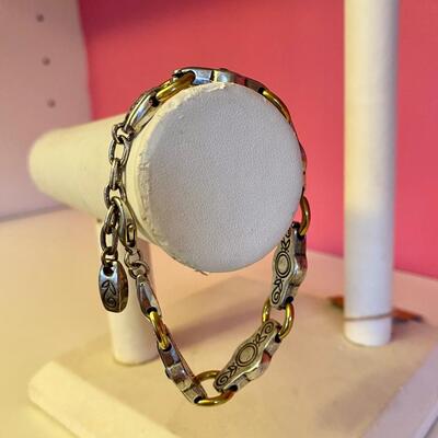 Brighton Two Tone "Celestial" Blue Crystal Bracelet