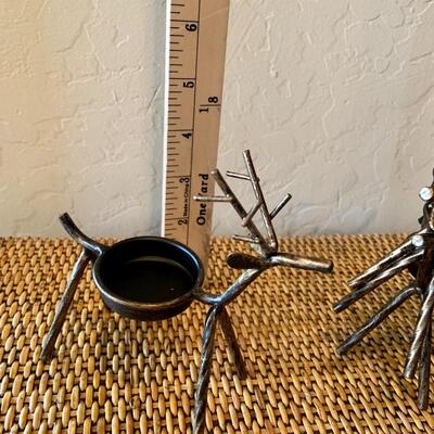 Reindeer tea light holders