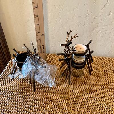 Reindeer tea light holders