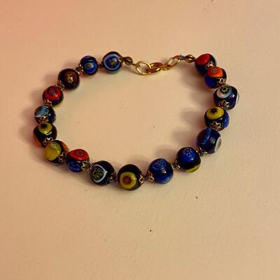 Murano Glass Mosaic Bracelet