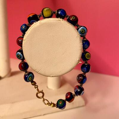 Murano Glass Mosaic Bracelet