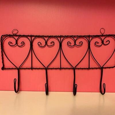 Metal 4 Hook Necklace Holder