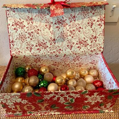 Assorted small bulb ornaments