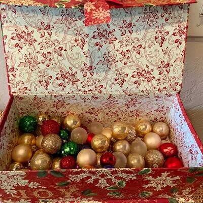 Assorted small bulb ornaments