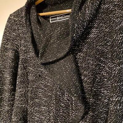 Women's BNCI by Blanc Noir Women's Tweed Drape Front Jacket - Size S
