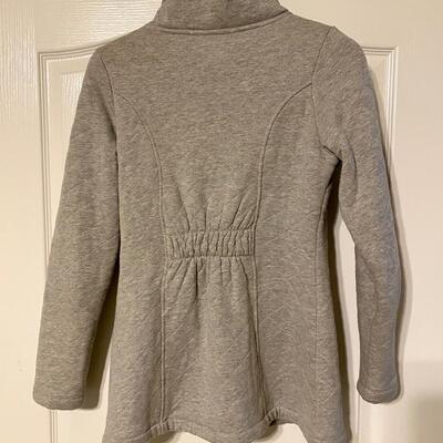 North Face Women's Gray Quilted Fleece Lined Jacket - Size S