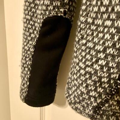 Women's Eddie Bauer Black and White With Black Fleece Lining and Fleece Lined Hood - Size - S