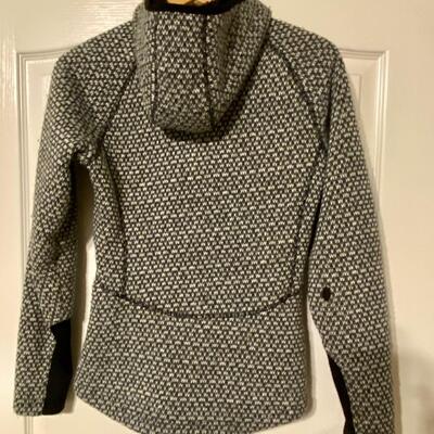 Women's Eddie Bauer Black and White With Black Fleece Lining and Fleece Lined Hood - Size - S