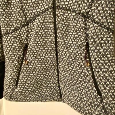 Women's Eddie Bauer Black and White With Black Fleece Lining and Fleece Lined Hood - Size - S