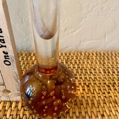 Bubble Glass Bud Vase