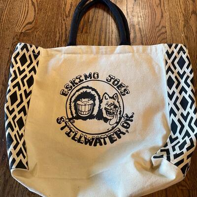 Eskimo Joe black diamond Gusset cotton tote