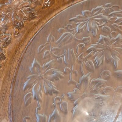 Lot 56: Vintage Platter Glass and Cut Crystal Bowl