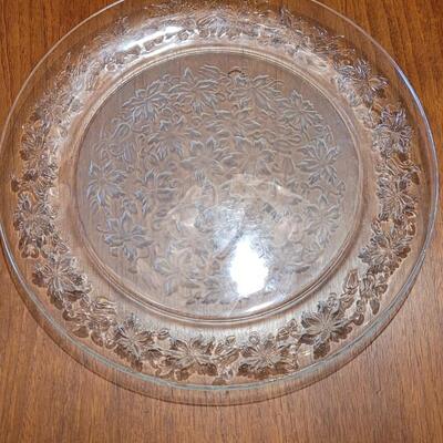 Lot 56: Vintage Platter Glass and Cut Crystal Bowl