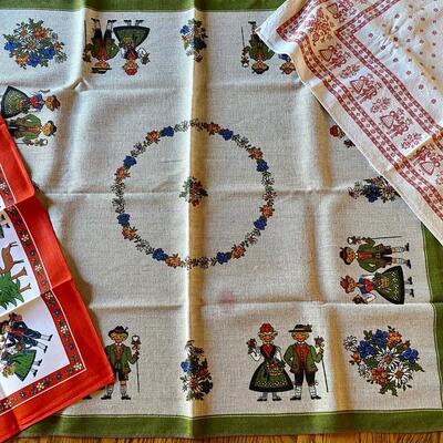 Assorted Holiday Square Tablecloths