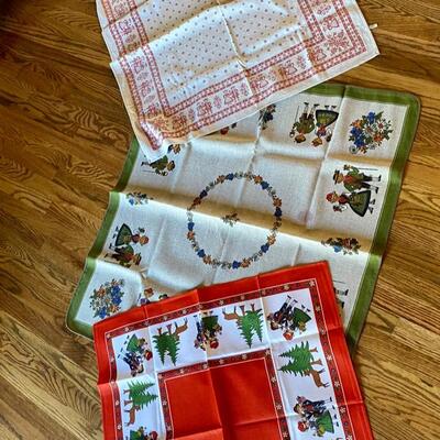 Assorted Holiday Square Tablecloths