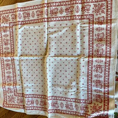 Assorted Holiday Square Tablecloths