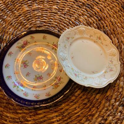 Assorted Floral plates