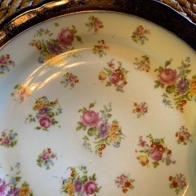 Assorted Floral plates